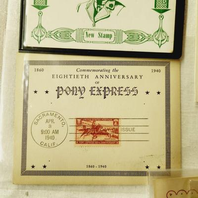 9 PC - FIRST DAY ISSUE MIXED STYLE STAMPS - 1940s MIX THEME