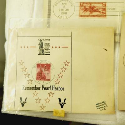 9 PC - FIRST DAY ISSUE MIXED STYLE STAMPS - 1940s MIX THEME