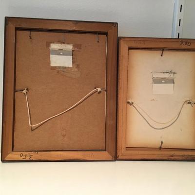 VIntage oil paintings Naive primitive outsider art small