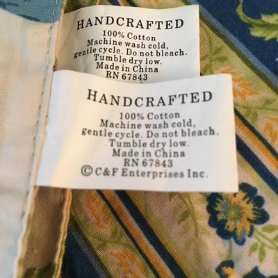 Set of 12 double sided floral napkins