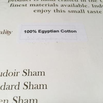 Hamburg House embroidered Queen sheet