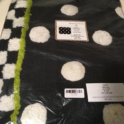 Mackenzie Childs Dotty bath rug