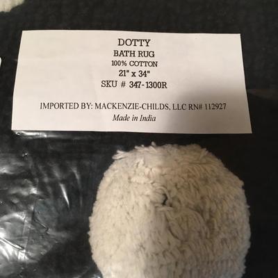 Mackenzie Childs Dotty bath rug