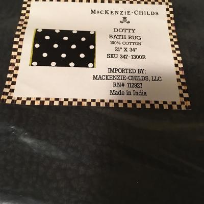 Mackenzie Childs Dotty bath rug