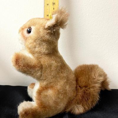 Vintage Small Steiff Mohair Squirrel Plush Stuffed Animal Germany