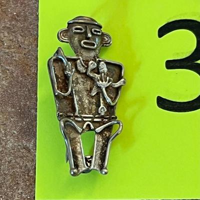 Two Sterling Silver Pins/ Brooches