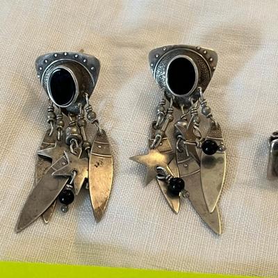 Lot of 2 sets of earrings
