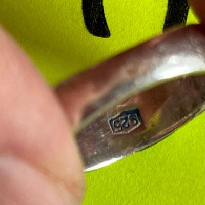 Sterling Silver & Lapis Earrings & Ring