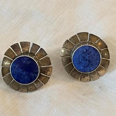Sterling Silver & Lapis Earrings & Ring