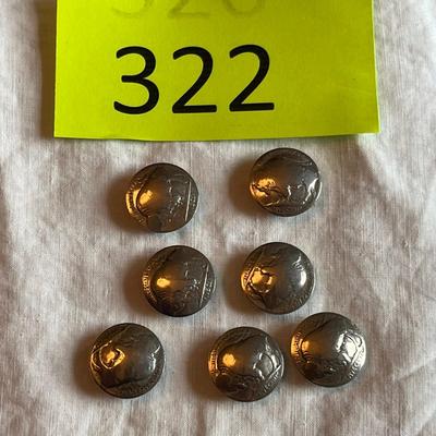 Lot of Buffalo Nickle Button Covers