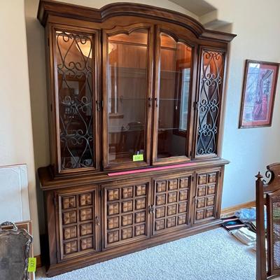 White Furniture Company 1970s China Hutch