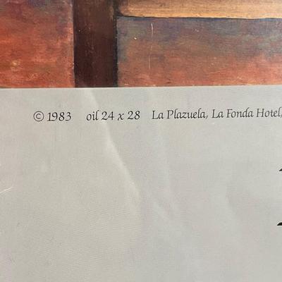 Print La Plazuela La Fonda Hotel Print