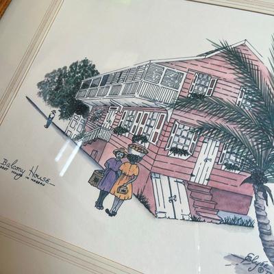 Balcony House print
