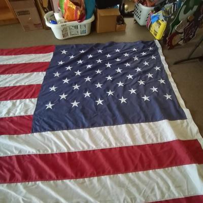 HUGE AMERICAN CLOTH FLAG