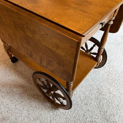 Ethan Allen Maple Tea Cart