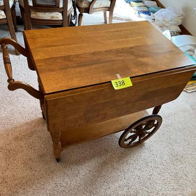 Ethan Allen Maple Tea Cart