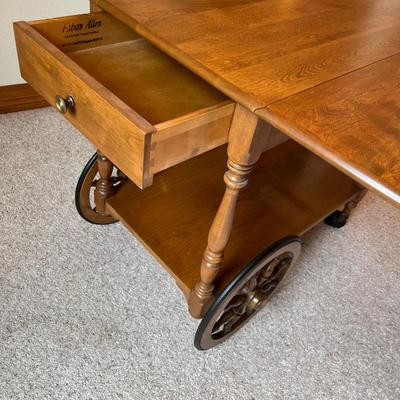 Ethan Allen Maple Tea Cart