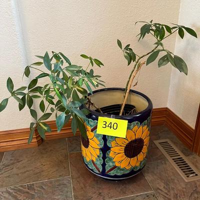 Talavera Pottery Sunflower Large Planter