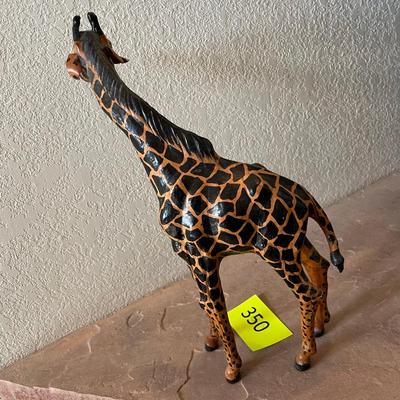Large Giraffe Hand Carved