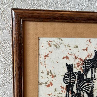 African Zebra Print