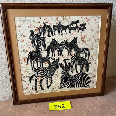 African Zebra Print
