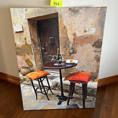 Large Table Scene Canvas Print