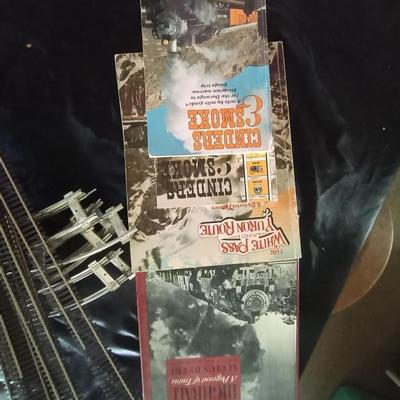 VINTAGE TRAINS-TRACKS-TRANSFORMER AND BOOKS