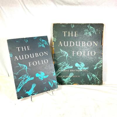 1473 Vintage 1964 "The Audubon Folio" Set of Bird Prints Textbook by George Dock Jr.