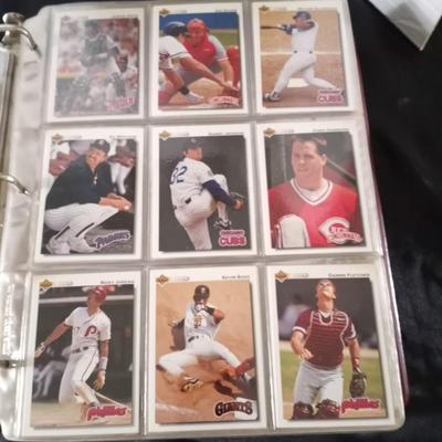 BASEBALL COLLECTORS TRADING CARDS BOOK AND CARDS