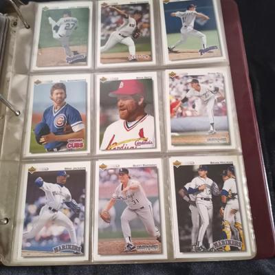 BASEBALL COLLECTORS TRADING CARDS BOOK AND CARDS