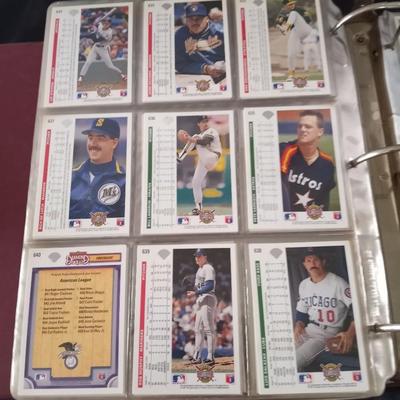 BASEBALL COLLECTORS TRADING CARDS BOOK AND CARDS