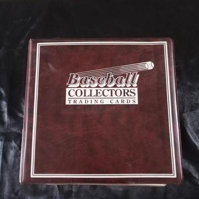BASEBALL COLLECTORS TRADING CARDS BOOK AND CARDS