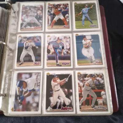 BASEBALL COLLECTORS TRADING CARDS BOOK AND CARDS