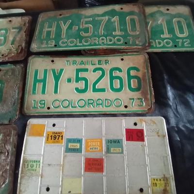 70'S COLORADO LICENSE PLATES