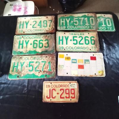 70'S COLORADO LICENSE PLATES