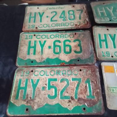 70'S COLORADO LICENSE PLATES