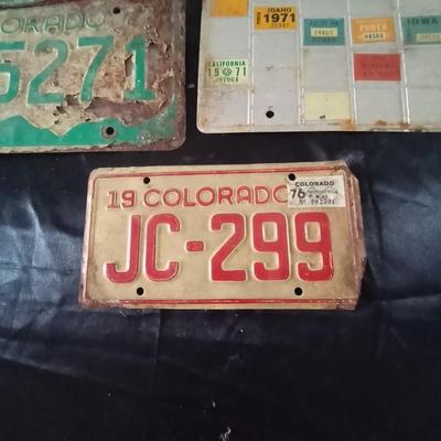 70'S COLORADO LICENSE PLATES