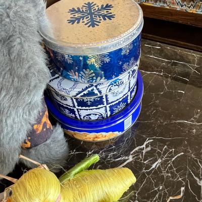 Lot of holiday decor