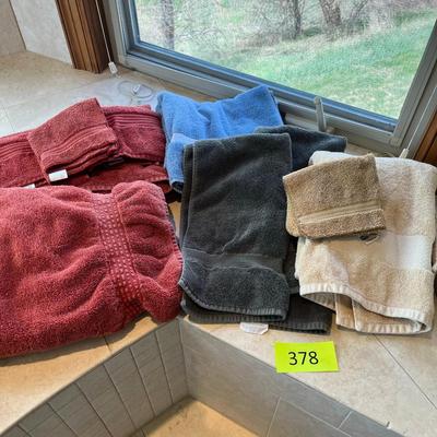 Lot of bath towels