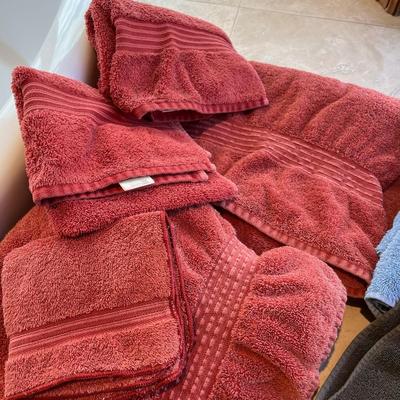 Lot of bath towels