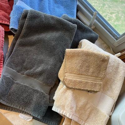 Lot of bath towels