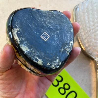 Antique Silver Plated Brush & Mirror + other