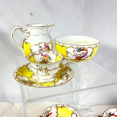 1478 Vintage China Sets Bouillon, Cup and Saucers, Demitasse cups