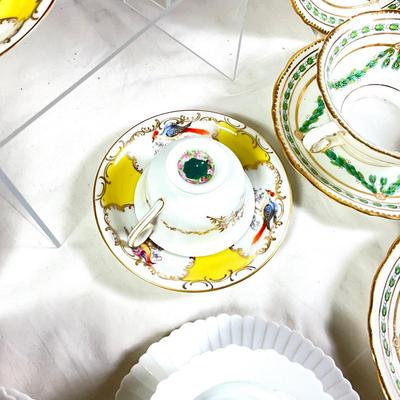 1478 Vintage China Sets Bouillon, Cup and Saucers, Demitasse cups