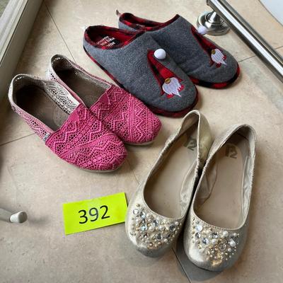 Lot of slippers loafers