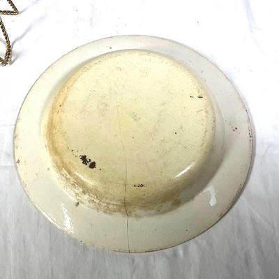 1480 Antique Early Canary Yellow French Transferware Faience Plates