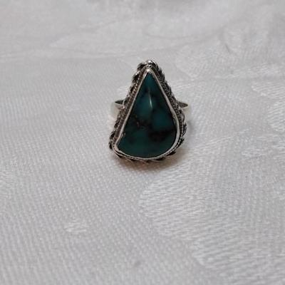 Turquoise 925 Ring Size 6.5