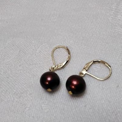 14k 8 mm Cranberry Pearls