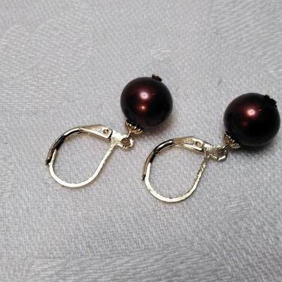 14k 8 mm Cranberry Pearls