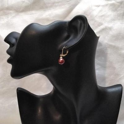 14k 8 mm Cranberry Pearls
